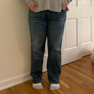 Lucky Brand Medium Wash Midrise Straight Leg Jeans